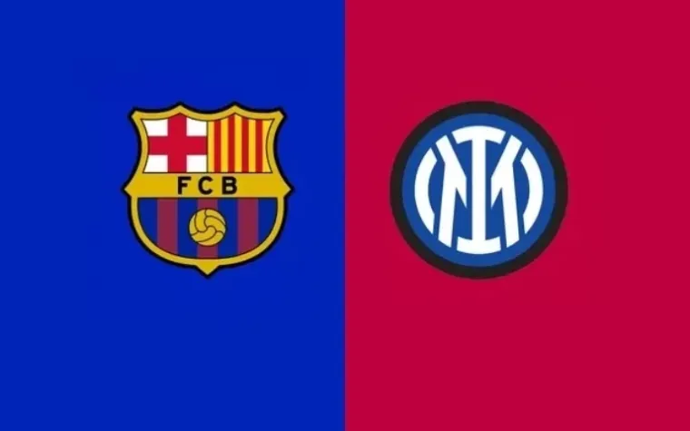 Barcelona vs Inter Milan pada leg pertama semifinal Liga Champions 2025. (Foto: Ist)