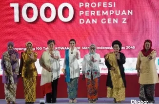 Istri Wakil Presiden Republik Indonesia, Selvi Ananda, menghadiri peringatan Hari Kartini yang berlangsung pada Senin (21/4/2025), di acara "Seribu Profesi Perempuan dan Gen Z" di Jakarta. (Foto: Ist)