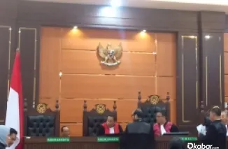 Suasana sidang perdana kasus dugaan korupsi penyalahgunaan Kredit Usaha Rakyat (KUR) periode 2022--2023,di Pengadilan Tindak Pidana Korupsi (Tipikor) pada Pengadilan Negeri Kelas IA Padang. (PS)