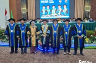 Pengukuhan lima Guru Besar UNAND dari Fakultas Teknik, Kamis (26/6/2025)