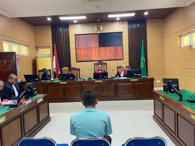 Suasana sidang di Pengadilan Negeri Pariaman. (Ist)