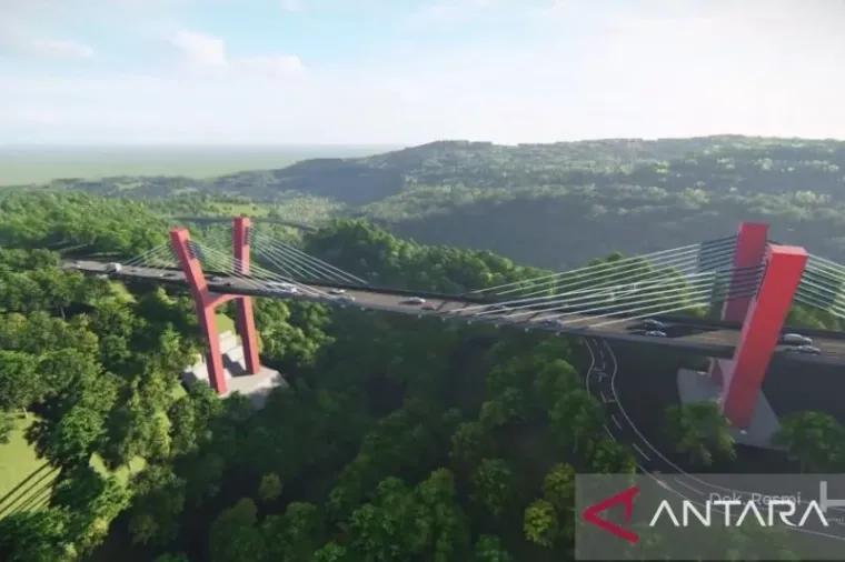 Desain Flyover Sitinjau Lauik, Kota Padang, Sumatera Barat. ANTARA/HO-Humas Hutama Karya