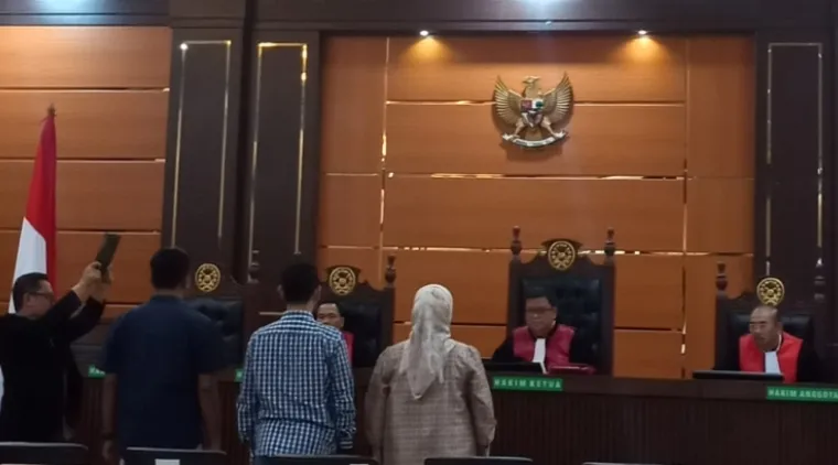 Sidang kasus dugaan korupsi penyalahgunaan Kredit Usaha Rakyat (KUR) periode 2022--2023,di Pengadilan Tindak Pidana Korupsi (Tipikor) pada Pengadilan Negeri Kelas IA Padang. (DI)