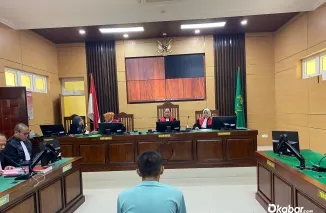 Suasana sidang di Pengadilan Negeri Pariaman. (Ist)