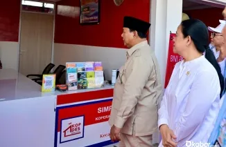 Ketua DPR RI Puan Maharani dan Presiden Prabowo Subianto menghadiri peluncuran Koperasi Desa Merah Putih di Klaten, Jawa Tengah, Senin (21/7/2025). (Foto: Ist)