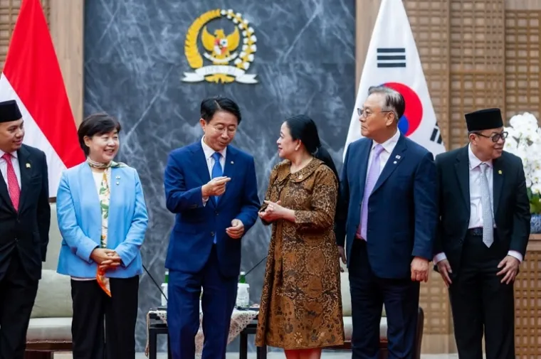 Ketua DPR RI Puan Maharani menerima Delegasi Utusan Khusus Presiden Korea di Gedung DPR RI, Jakarta. (Foto: Ist)