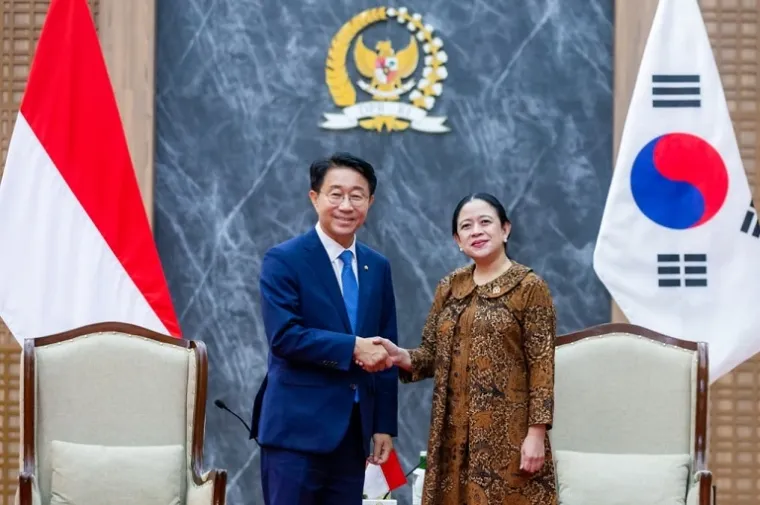 Ketua DPR RI Puan Maharani menerima Delegasi Utusan Khusus Presiden Korea di Gedung DPR RI, Jakarta. (Foto: Ist)