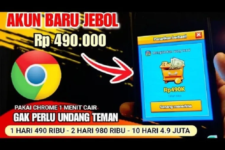 Ilustrasi aplikasi penghasil saldo DANA Gratis 2025. (Foto: kanal Youtube @ERL4N0FFICIAL)