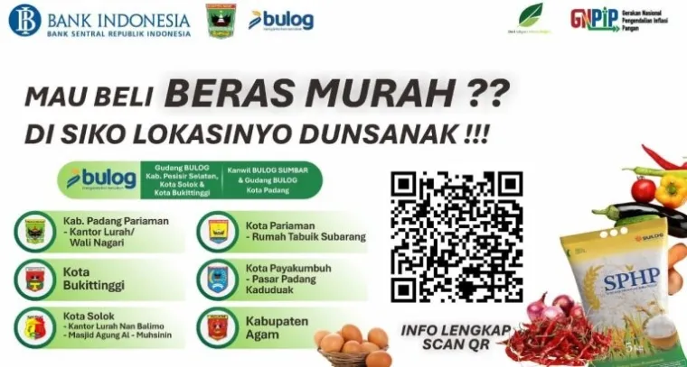 BI Sumbar dan TPID Kembali Gelar Gerakan Pasar Murah, Hadir di Berbagai Daerah