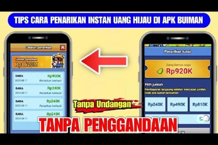 Ilustrasi aplikasi penghasil saldo DANA Gratis 2025. (Foto: kanal Youtube @ERL4N0FFICIAL)