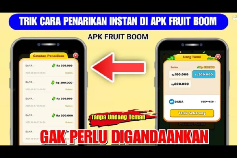 Ilustrasi aplikasi penghasil saldo DANA Gratis 2025. (Foto: kanal Youtube @ERL4N0FFICIAL)