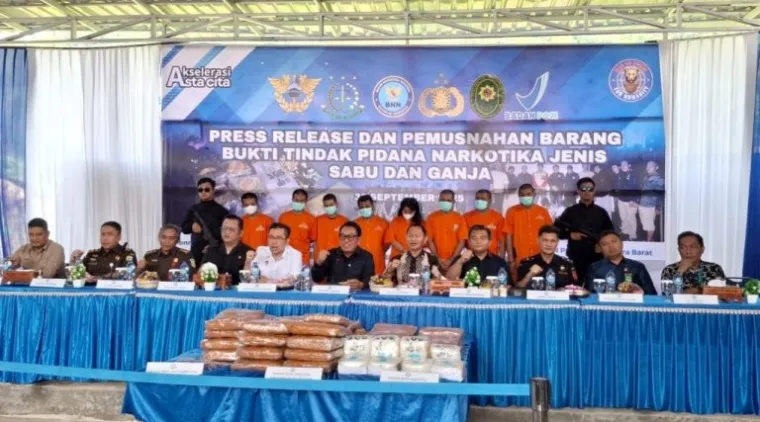 BNNP Sumbar Musnahkan Narkoba Senilai Miliaran Rupiah
