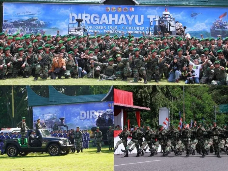 Wujud Sinergi dan Kebanggaan Bersama Rakyat, HUT ke-80 TNI di Sumbar Berlangsung Meriah