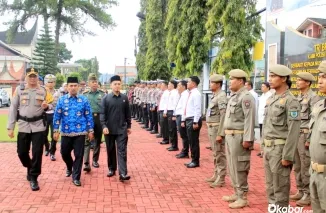 Wakil Bupati Pasaman bersama Ketua DPRD dan Polres Pasaman Cek kesiapan Personel Operasi Zebra 2025