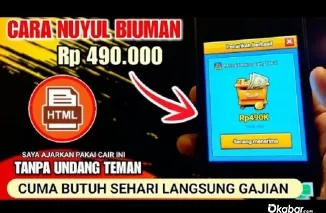 Ilustrasi aplikasi penghasil saldo DANA Gratis 2025. (Foto: kanal Youtube @ERL4N0FFICIAL)