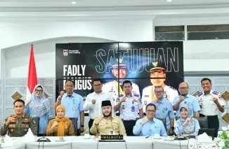 Wali Kota Padang Fadly Amran menerima audiensi jajaran RSUP Dr. M. Djamil terkait rencana modernisasi dan pembangunan fasilitas kesehatan bertaraf internasional. (Foto: Ist)