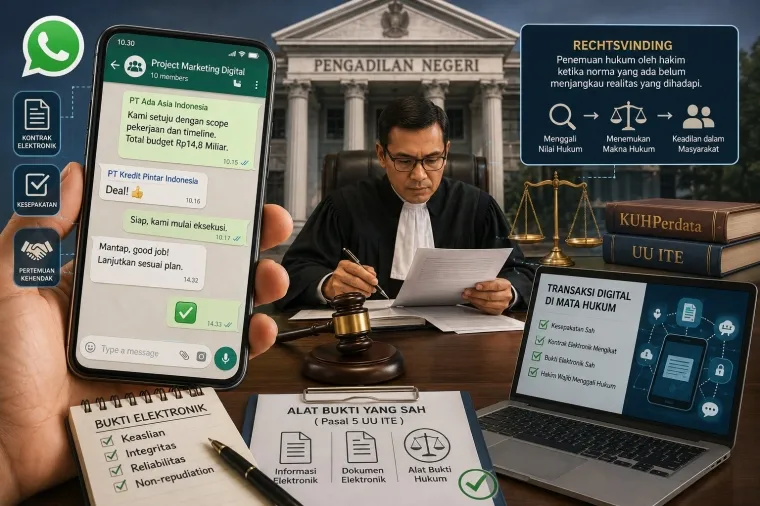 Ilustrasi Ketika "Deal" di WhatsApp Jadi Sengketa di Pengadilan