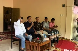 Anggota DPRD Sumatera Barat, Donizar, menyampaikan materi Sosialisasi Perda Nomor 8 Tahun 2019 tentang Kesejahteraan Sosial di Jorong Tikalak, Kecamatan Lubuk Sikaping, Kabupaten Pasaman, Sabtu (13/6/2026). (Foto: Ist)