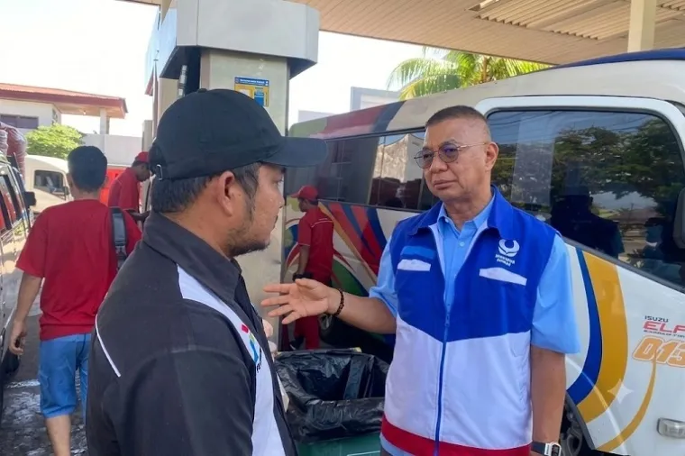Ketua Hiswana Migas Sumbar, Ridwan Hosen menegaskan stok aman dan antrean hanya sementara akibat hambatan distribusi. (Foto: Ist)