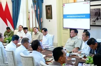 Presiden Prabowo Subianto memimpin Rapat Terbatas bersama jajaran Kabinet Merah Putih di Istana Merdeka, Jakarta, Selasa (28/7/2026). (Foto: Ist)