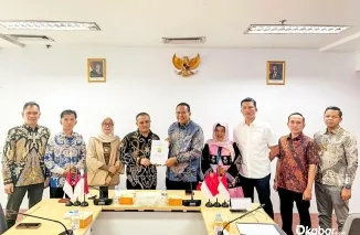 Wali Kota Pariaman Yota Balad bersama rombongan saat audiensi di Direktorat Jenderal Pendidikan Menengah dan Pendidikan Khusus Kemendikdasmen RI, Jakarta, Rabu (15/7/2026). (Foto: Ist)