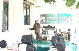 Anggota DPRD Sumbar Donizar menerima aspirasi warga Kecamatan Bonjol dalam reses di Nagari Ganggo Mudiak, Rabu (19/8/2026). (Foto: Ist)