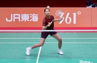 Skuad bulu tangkis beregu putri Indonesia merayakan kemenangan 3-0 atas Mongolia di babak 16 besar Asian Games 2026, Ichinomiya City Municipal Gymnasium, Minggu (20/9/2026). (Foto: Ist)
