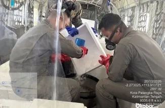 49 armada udara & 60 ribu personel dikerahkan, OMC dry ice diperluas ke Kalteng, musim hujan mulai turunkan beban operasi. (Foto: Ist)