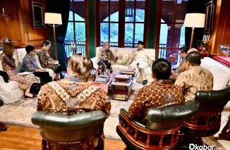Presiden Prabowo Subianto terima kunjungan Sekjen PBB Antnio Guterres di Hambalang, Bogor. (Foto: Ist)